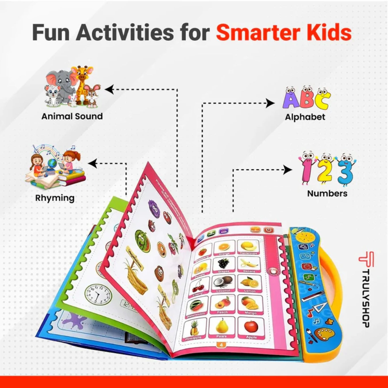 Kids Intelligence E-Book, English Letters & Words Learning, (with 6 months Guarantee)