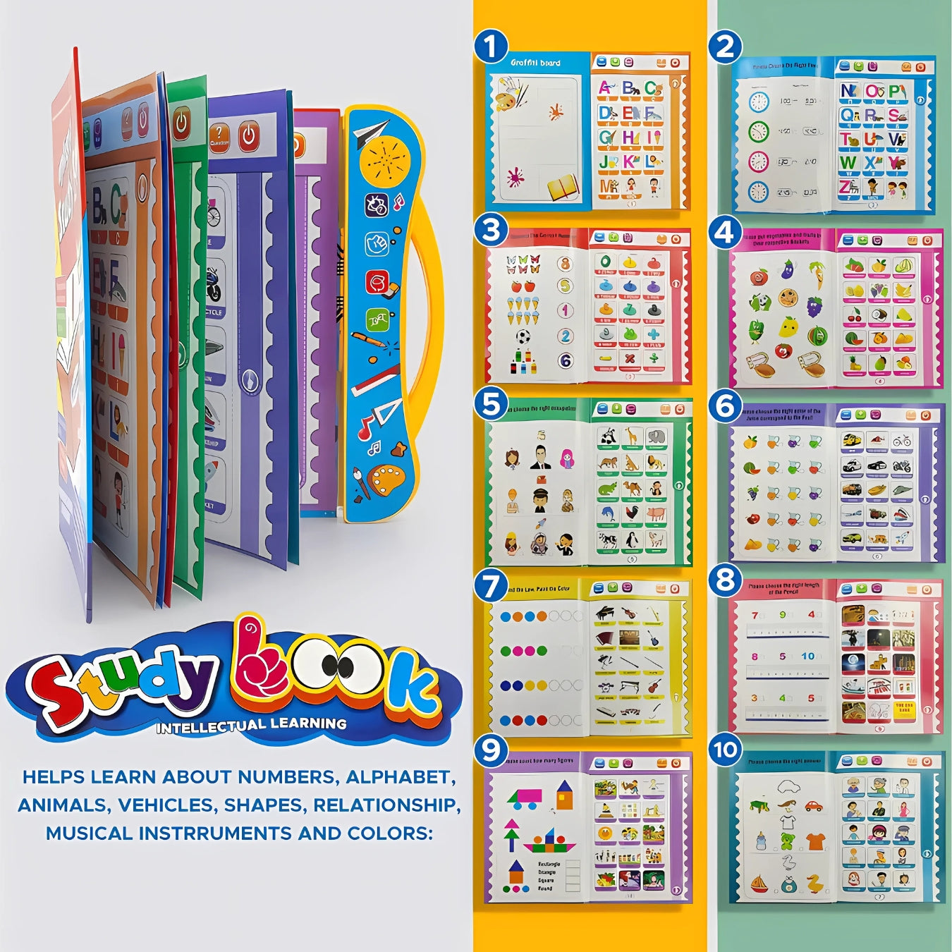 Kids Intelligence E-Book, English Letters & Words Learning, (with 6 months Guarantee)